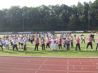 Beim Zumba kamen alle ins Schwitzen. Foto: SMMP/Hofbauer