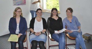 Anne Junker, Irina Rebbe, Inga Gerlings und Dorothea Pietrzak hatten die Pressekonferenz organisiert. Foto: SMMP/Gaczynski